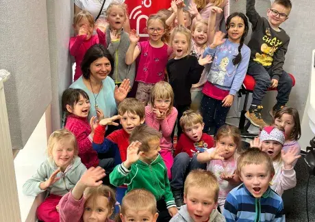 NÁVŠTĚVA RÁDIA ČERNÉ HORY- Broučci