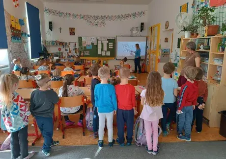 PŘEDŠKOLÁCI NA NÁVŠTĚVĚ V 1. TŘÍDĚ